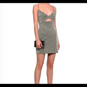 Michelle Mason Cutout Metallic Dress NWT